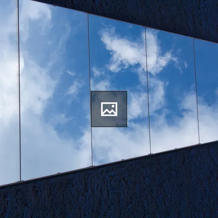 Cloudy Sky Reflected in Mirrors
