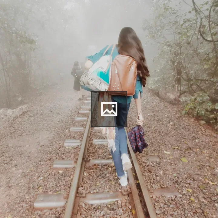 Matheran traveler on track