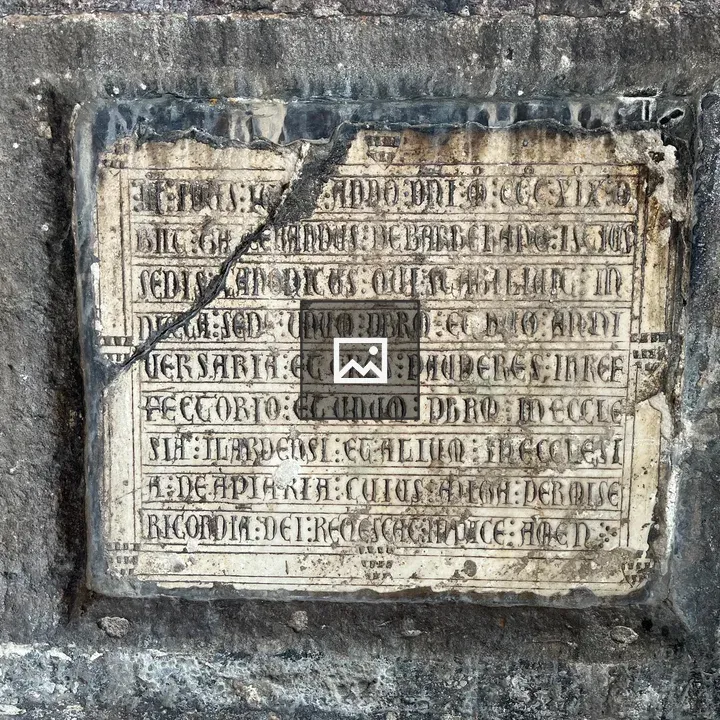 Sign on Cathedral Wall</title>