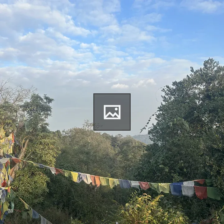 Nagarkot View with Prayer Flags