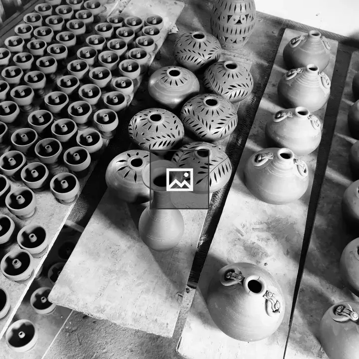 Pottery in Black and White