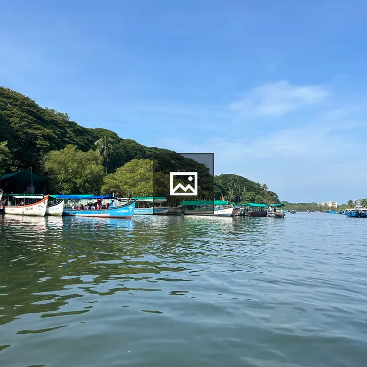 River with docked boats