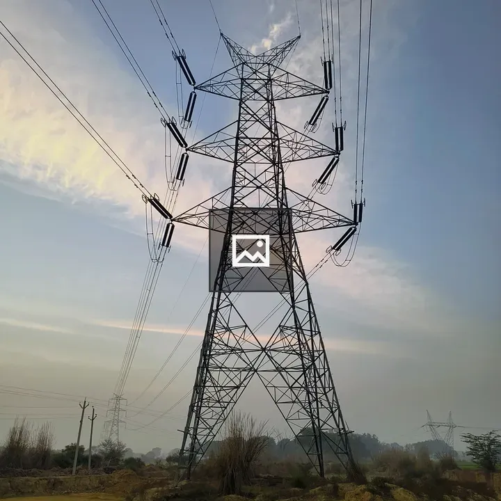 High-voltage Power Line in Field