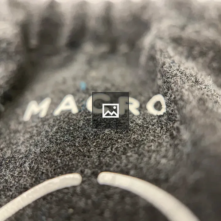 Camera lens bag closeup