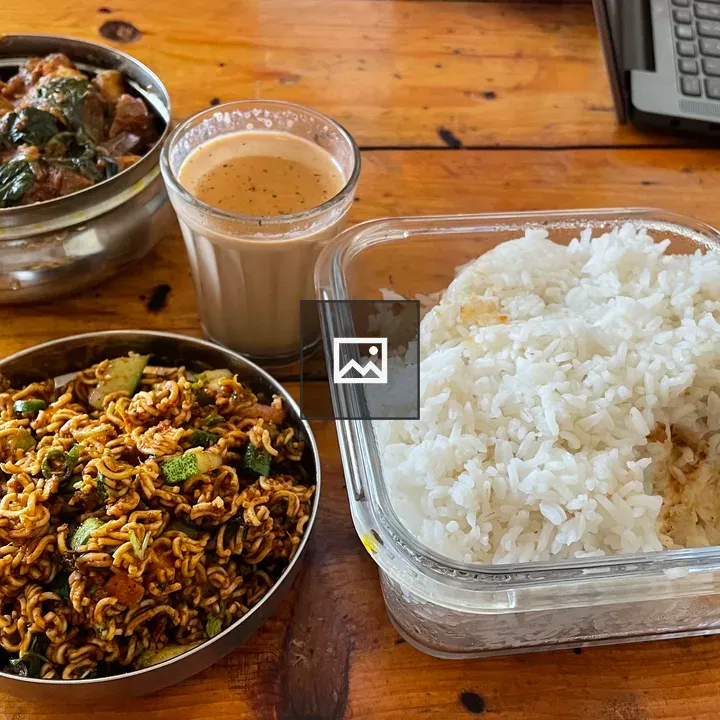 Nepalese Meal Top-Down View
