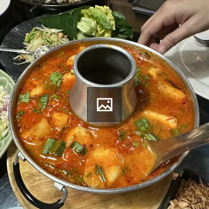 Thai Soup on Table