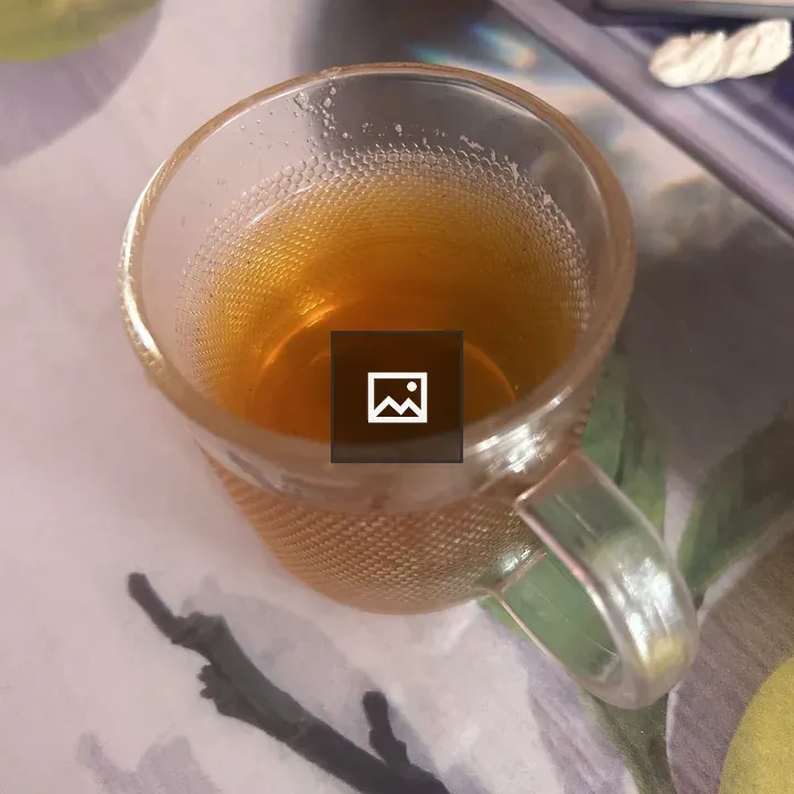 Black tea in a glass