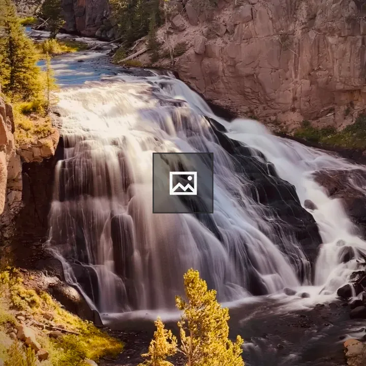 Gibbon Falls in Yellowstone