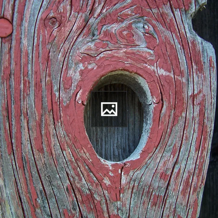 Knot hole that looks like a face