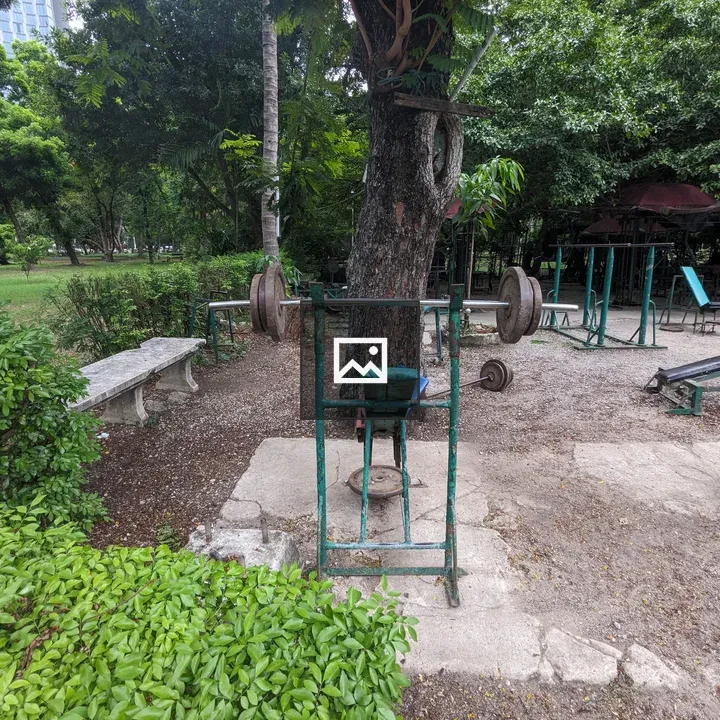 Outdoor gym in Lumphini Park