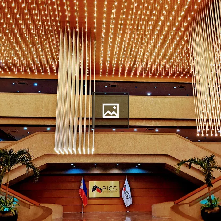 Interior grand event space lights
