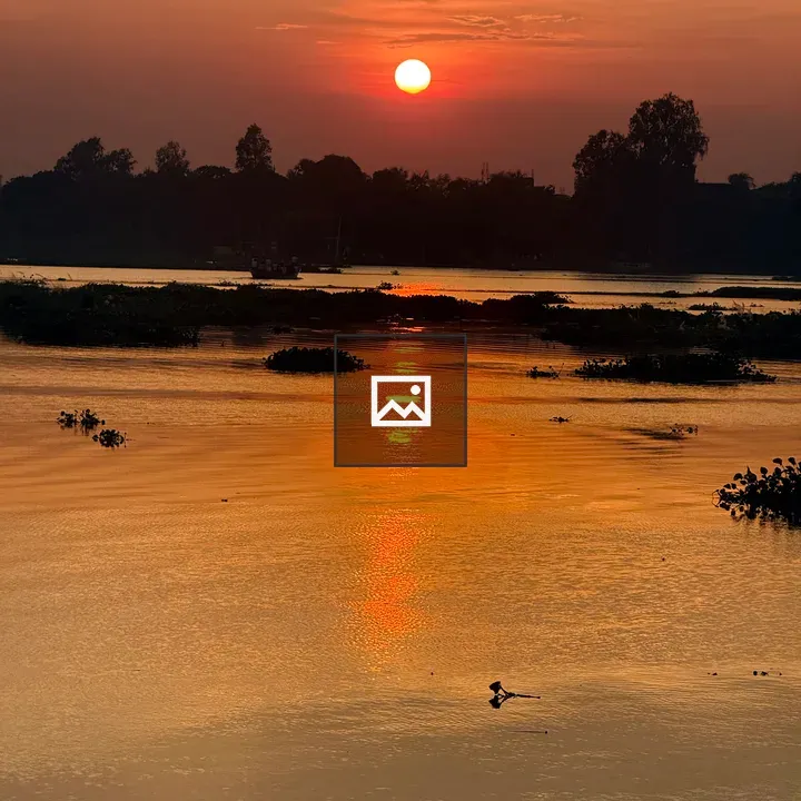 Sunset over Turag River