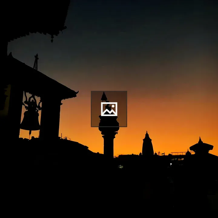King Bhupatindra Malla Statue Silhouette