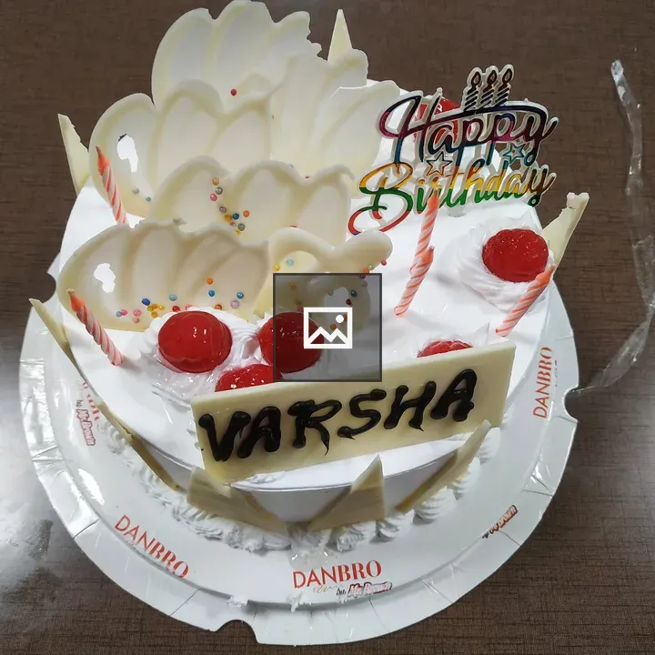 Birthday cake with white icing