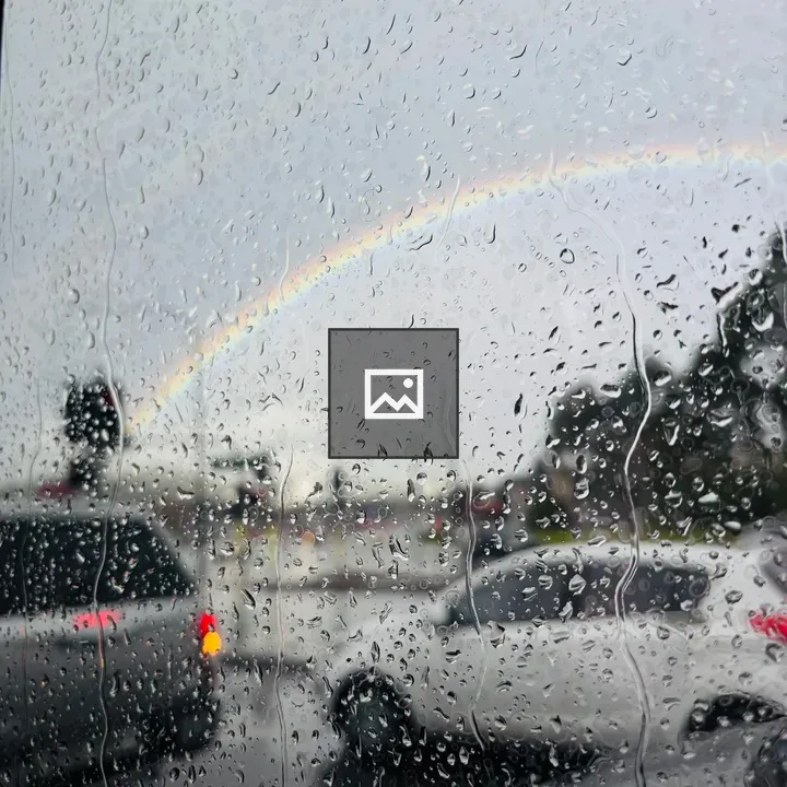 Rainy Car Window View
