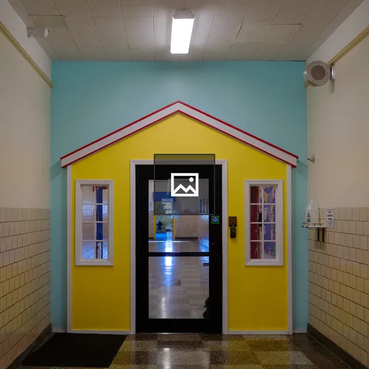 Hallway Door with Play House Decor