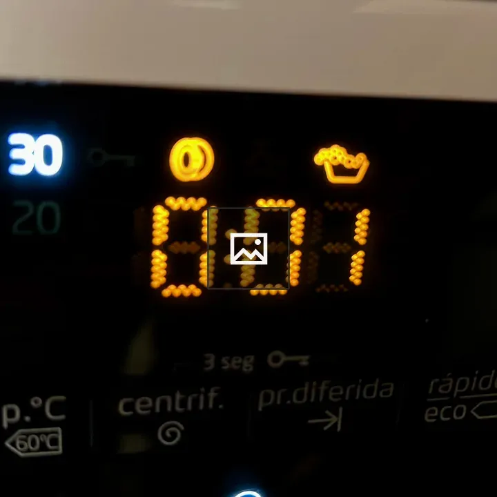 Washing machine control panel