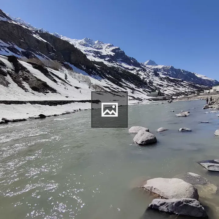 Mountain with river
