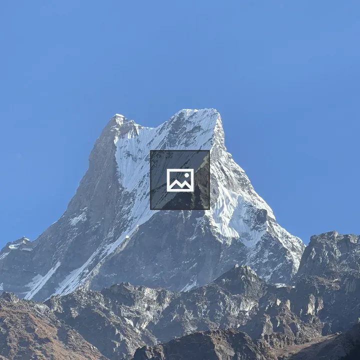 Machhapuchhre Mountain Peak