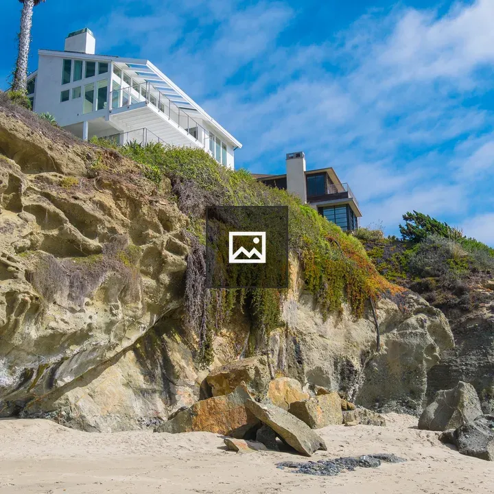 Homes on a Beachside Cliff