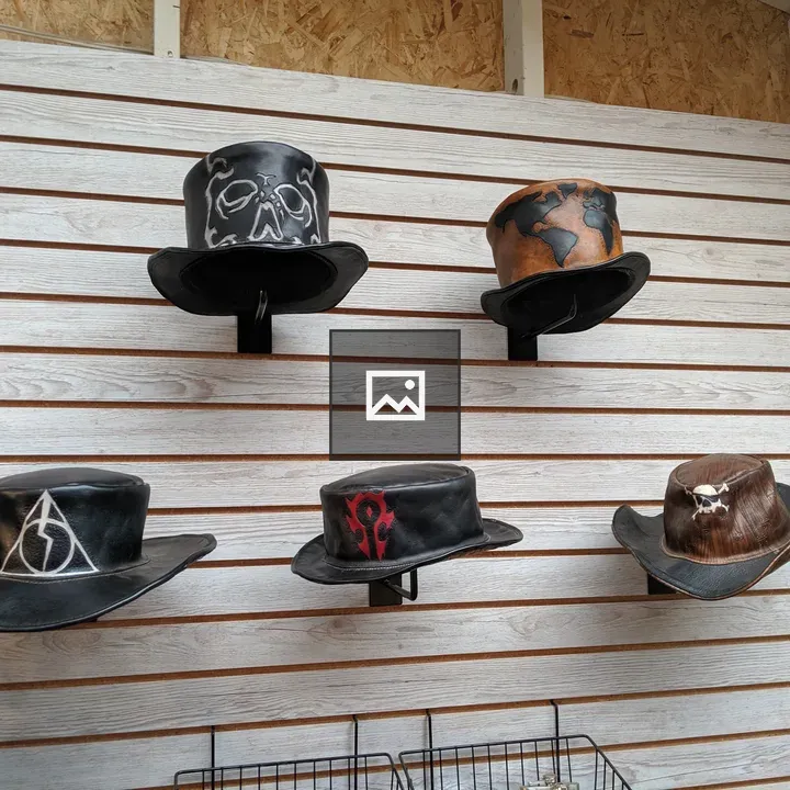 Custom-made leather hats