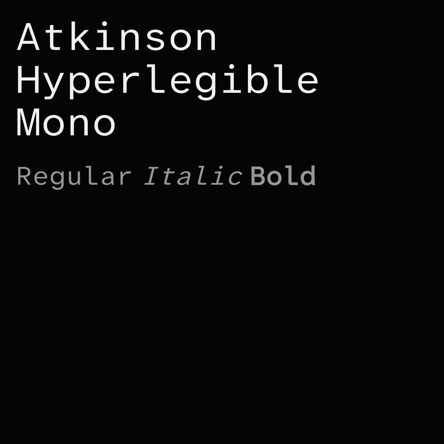 Atkinson Hyperlegible Mono