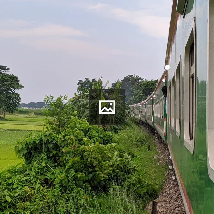 Train on Curving Track