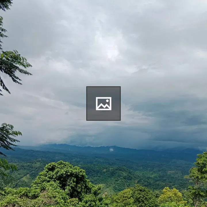 Majestic cloud and tree from hilltop