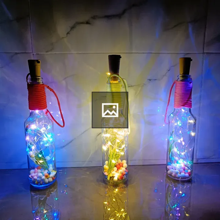 Colorful lighting bottles