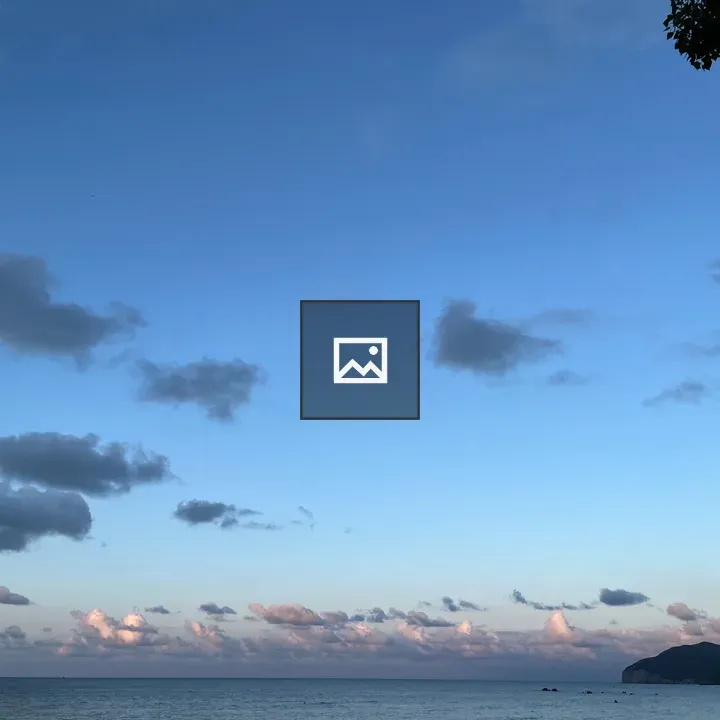 Seascape with Clouds and Mountain