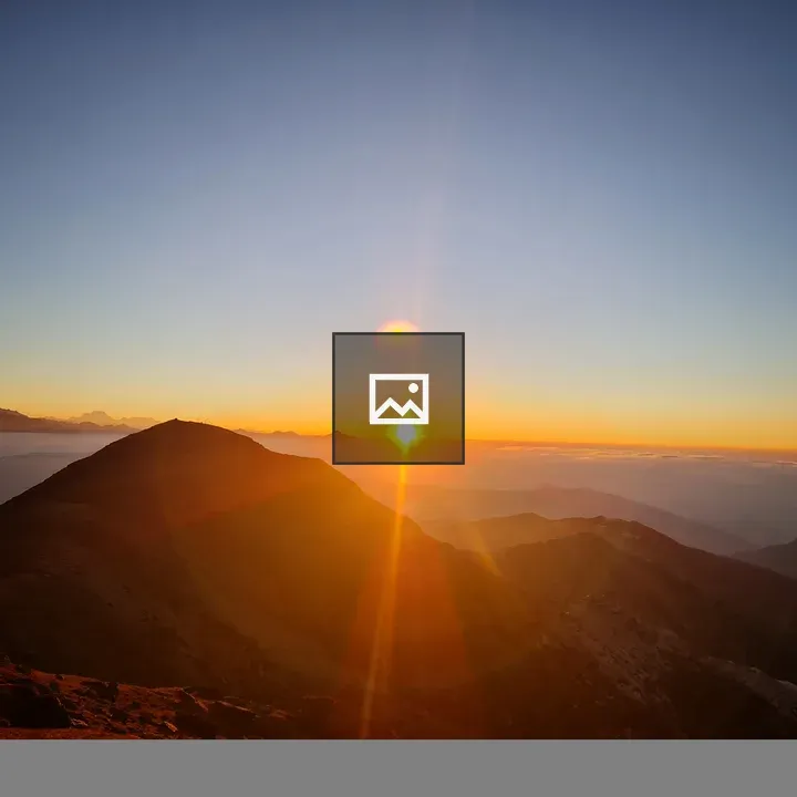 Sunrise over Peaky Peak