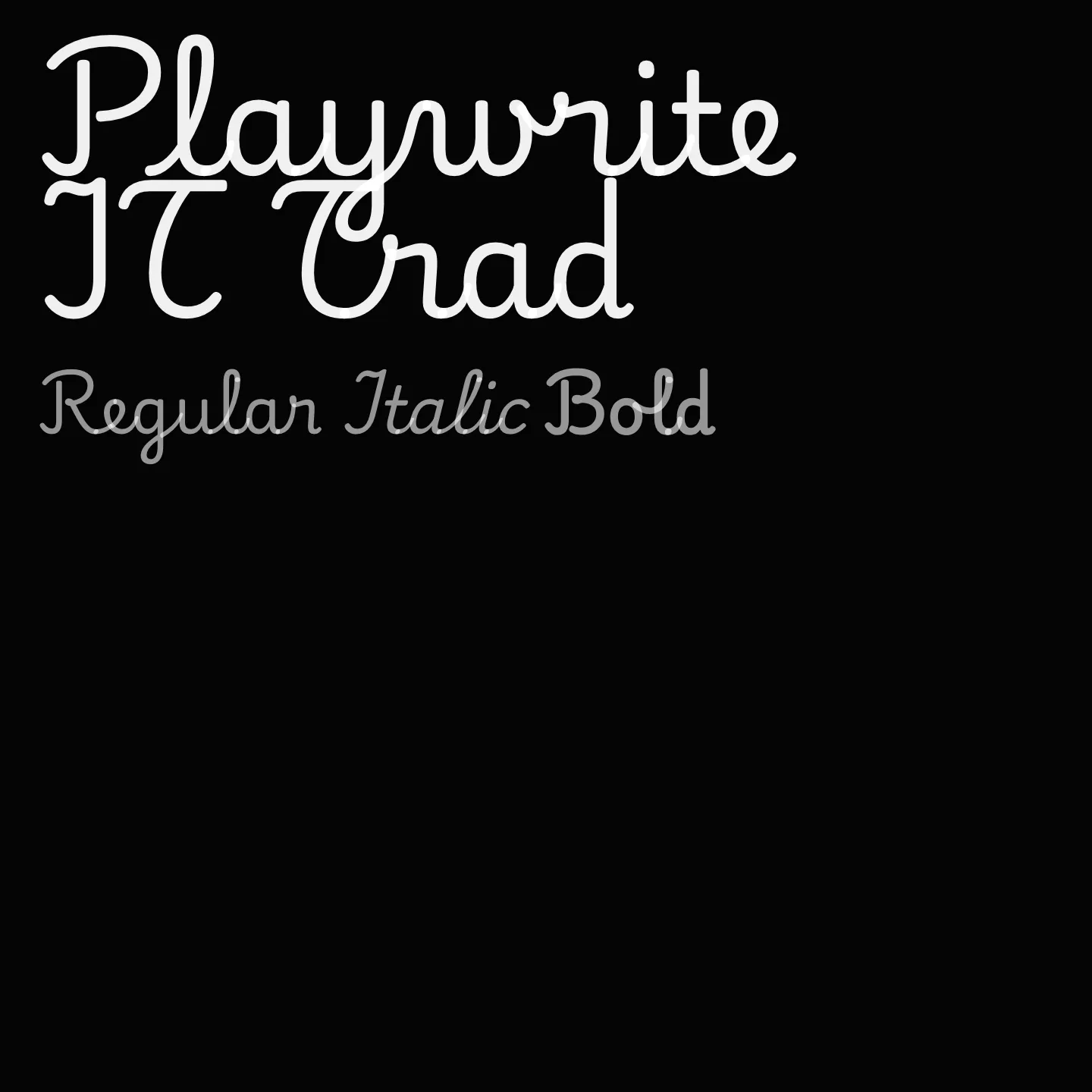 Playwrite IT Trad