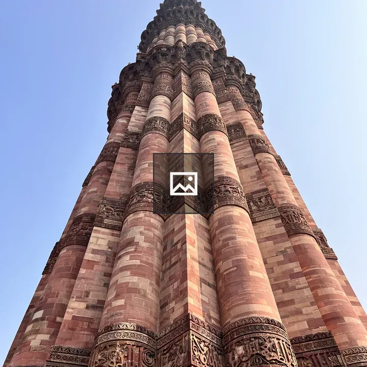 Tall carved stone tower