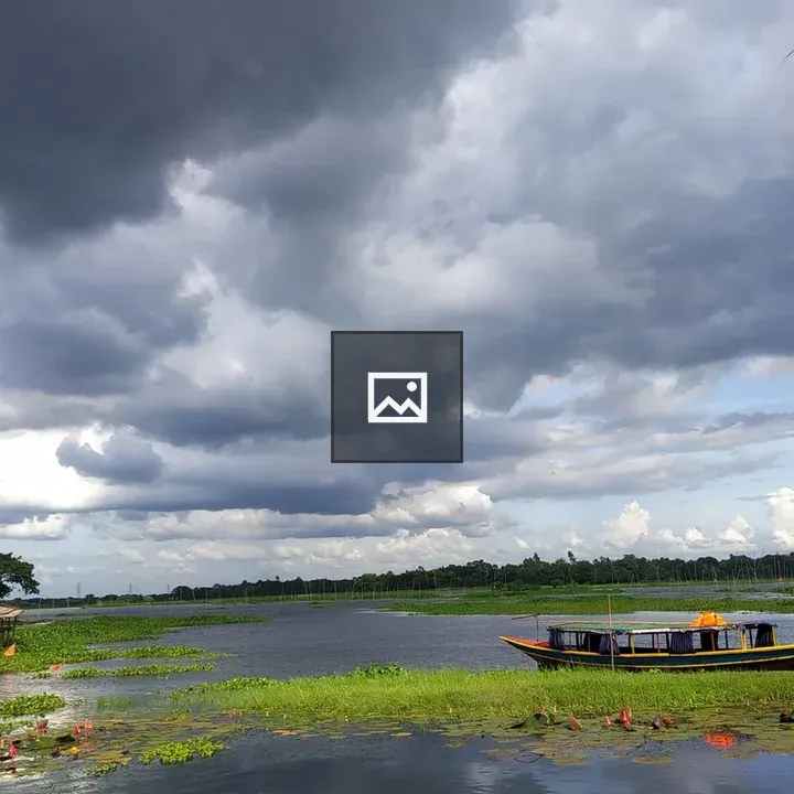 Boat on Water and Sky