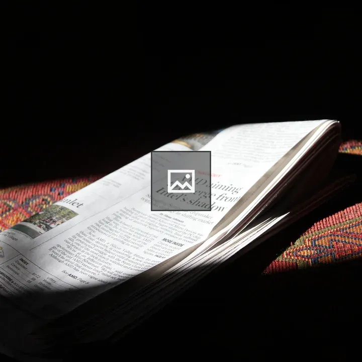 Newspaper in the sun