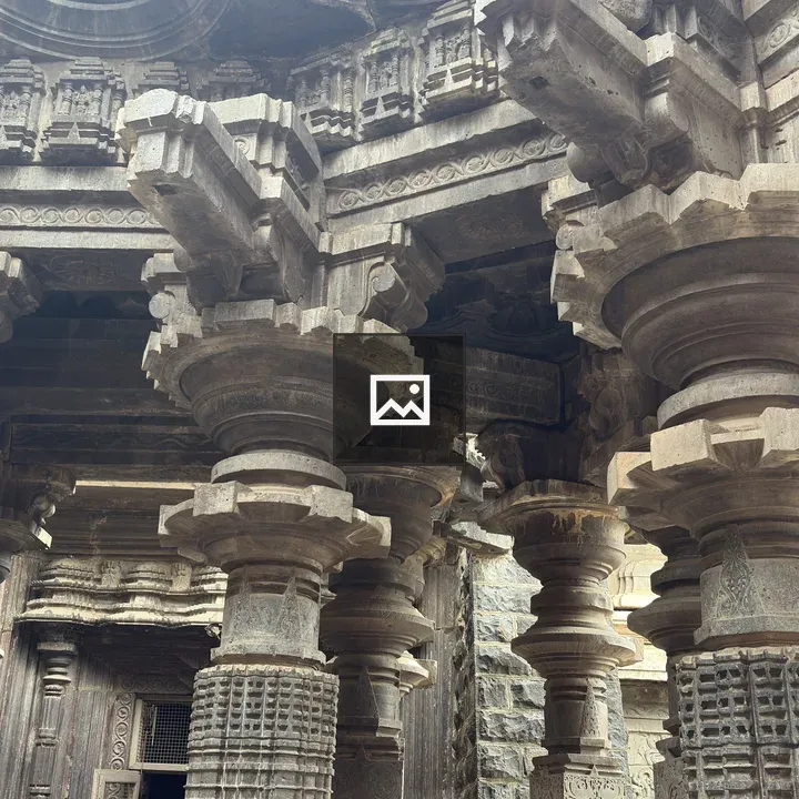 Stone Pillars at Shree Kopeshwar Mandir