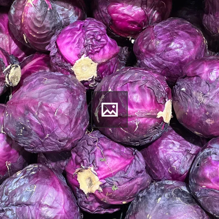 Pile of purple cabbages