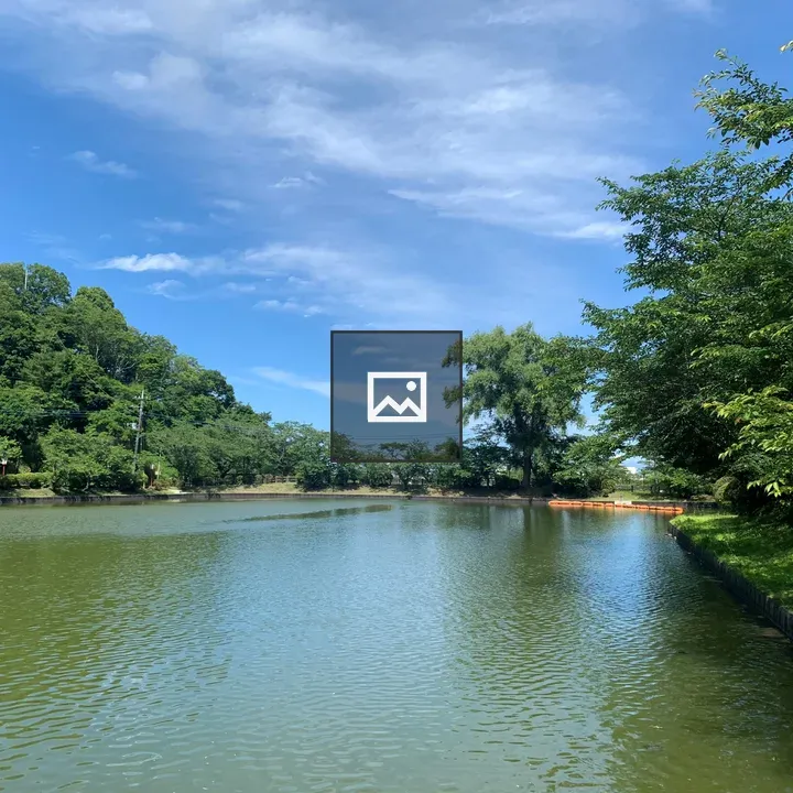 Calm pond at Mobara Park