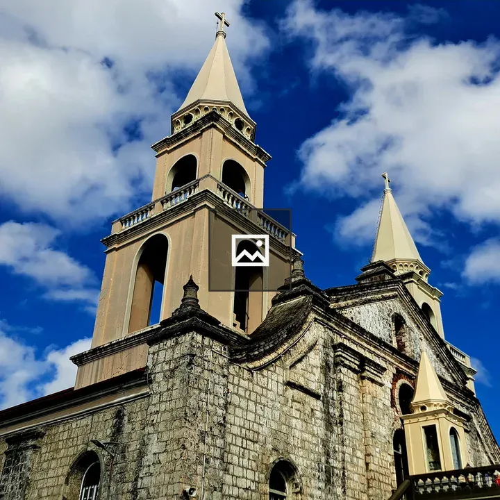 Historic church with twin towers