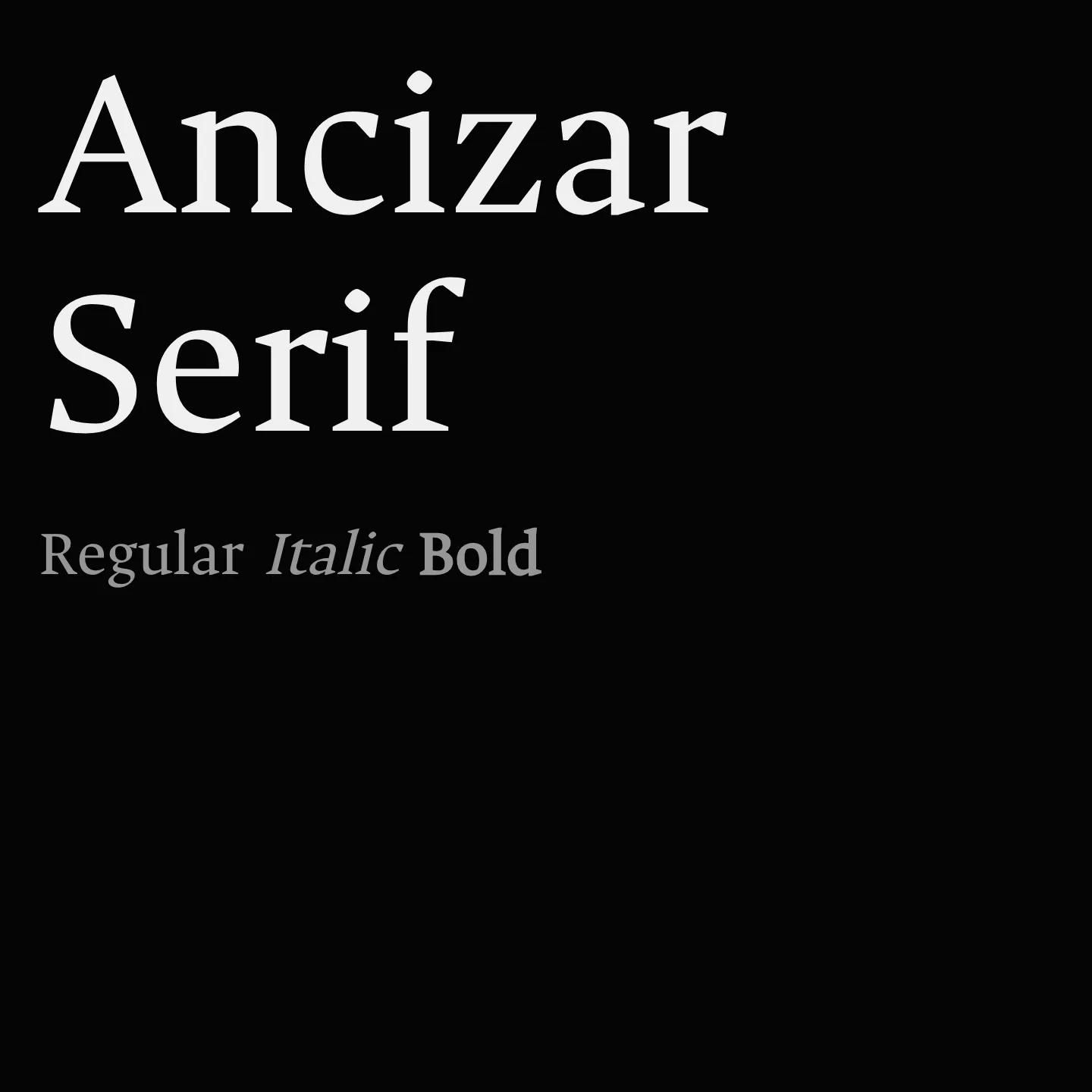 Ancizar Serif