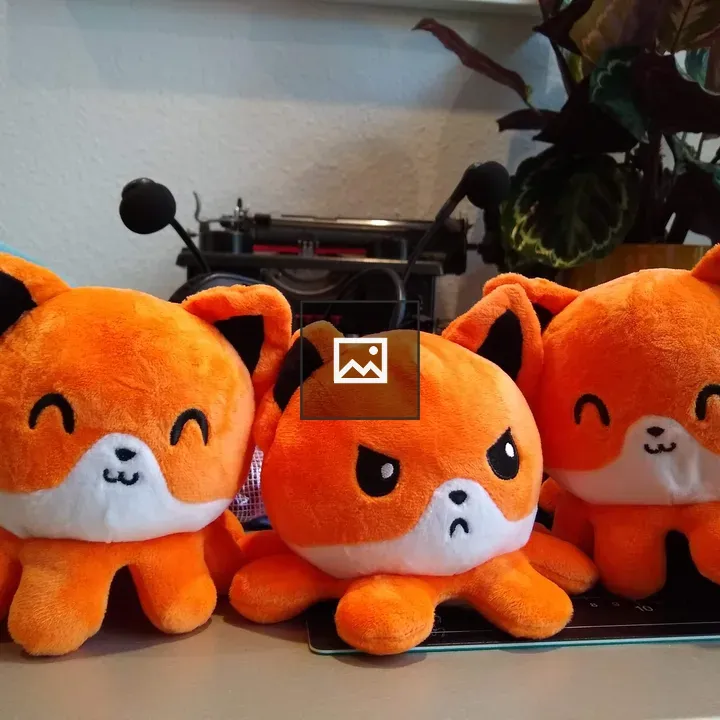 Happy and Angry Plush Toys