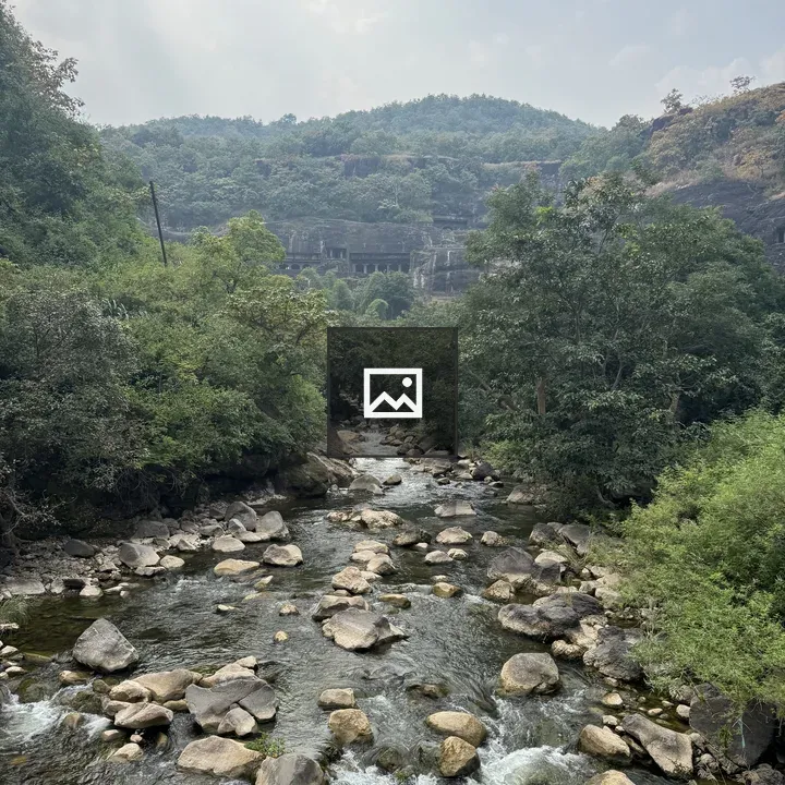 River near Ajanta Ellora Caves