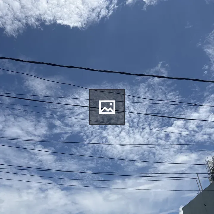 Blue Sky with Power Lines