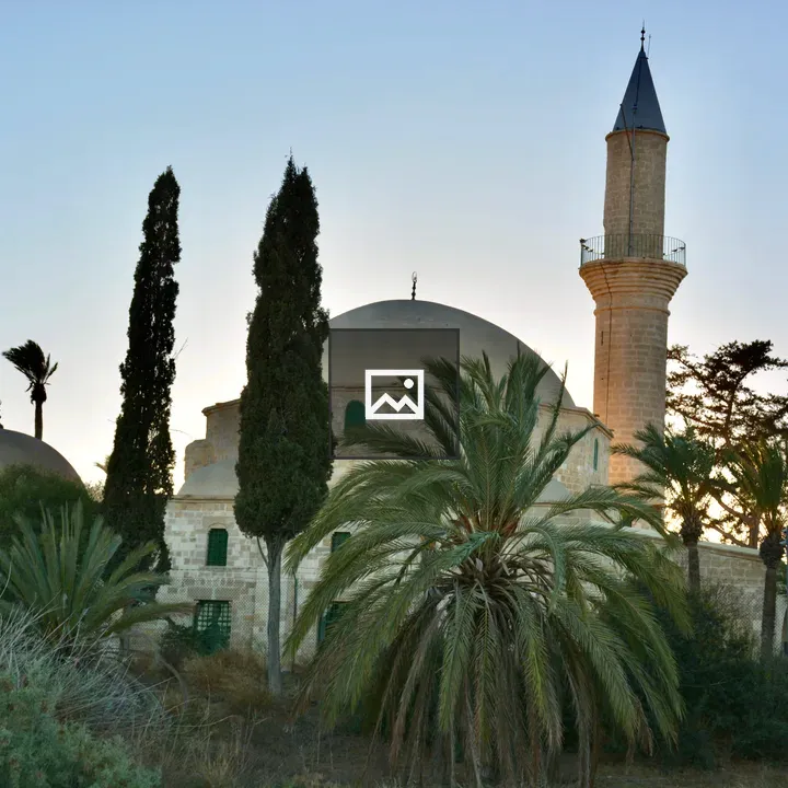 Mosque at Sunset in Cyprus