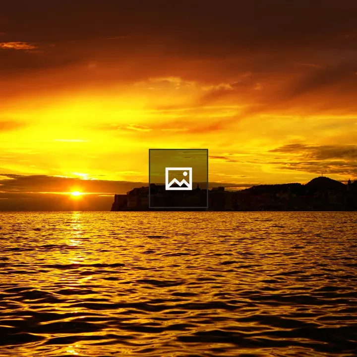 Sunset over the sea