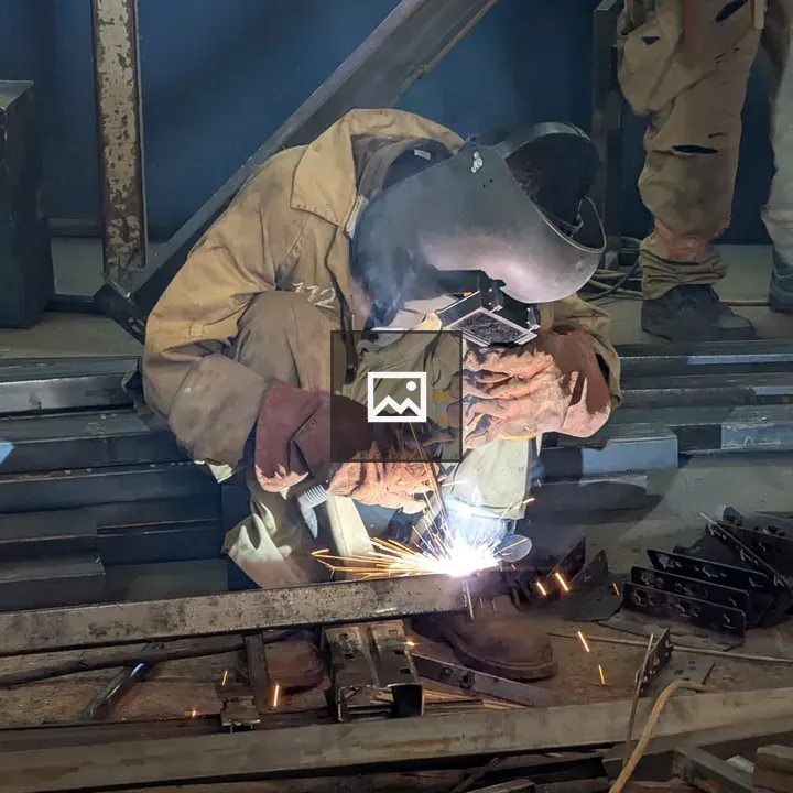 Welding in Protective Gear