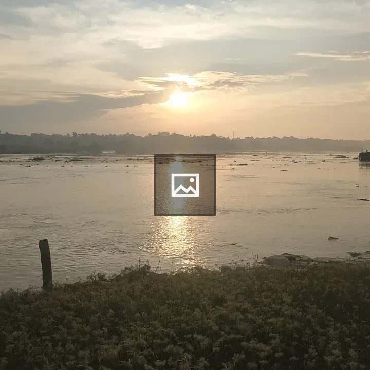 Sun at winter morning in Bangladesh