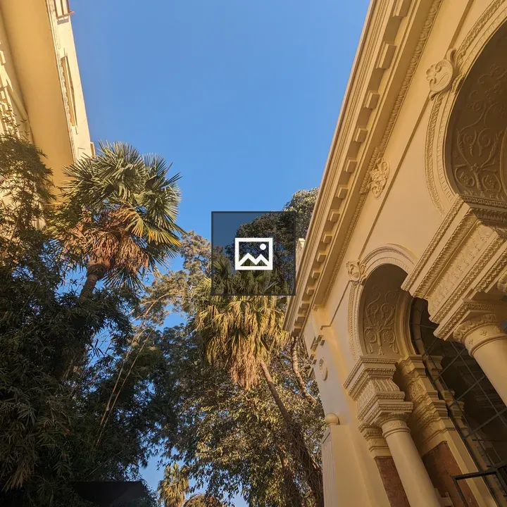 Ornate building with blue sky