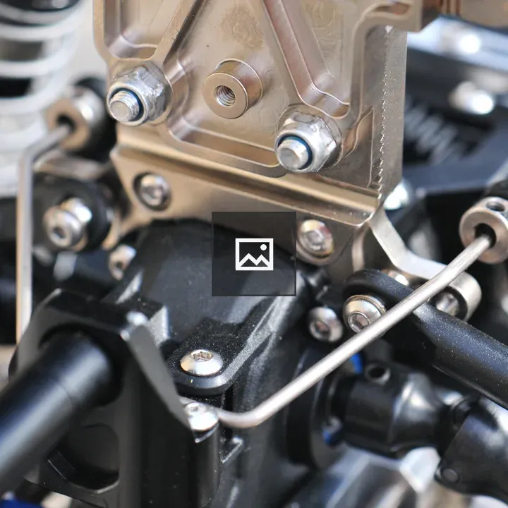 Mechanical details on a model car