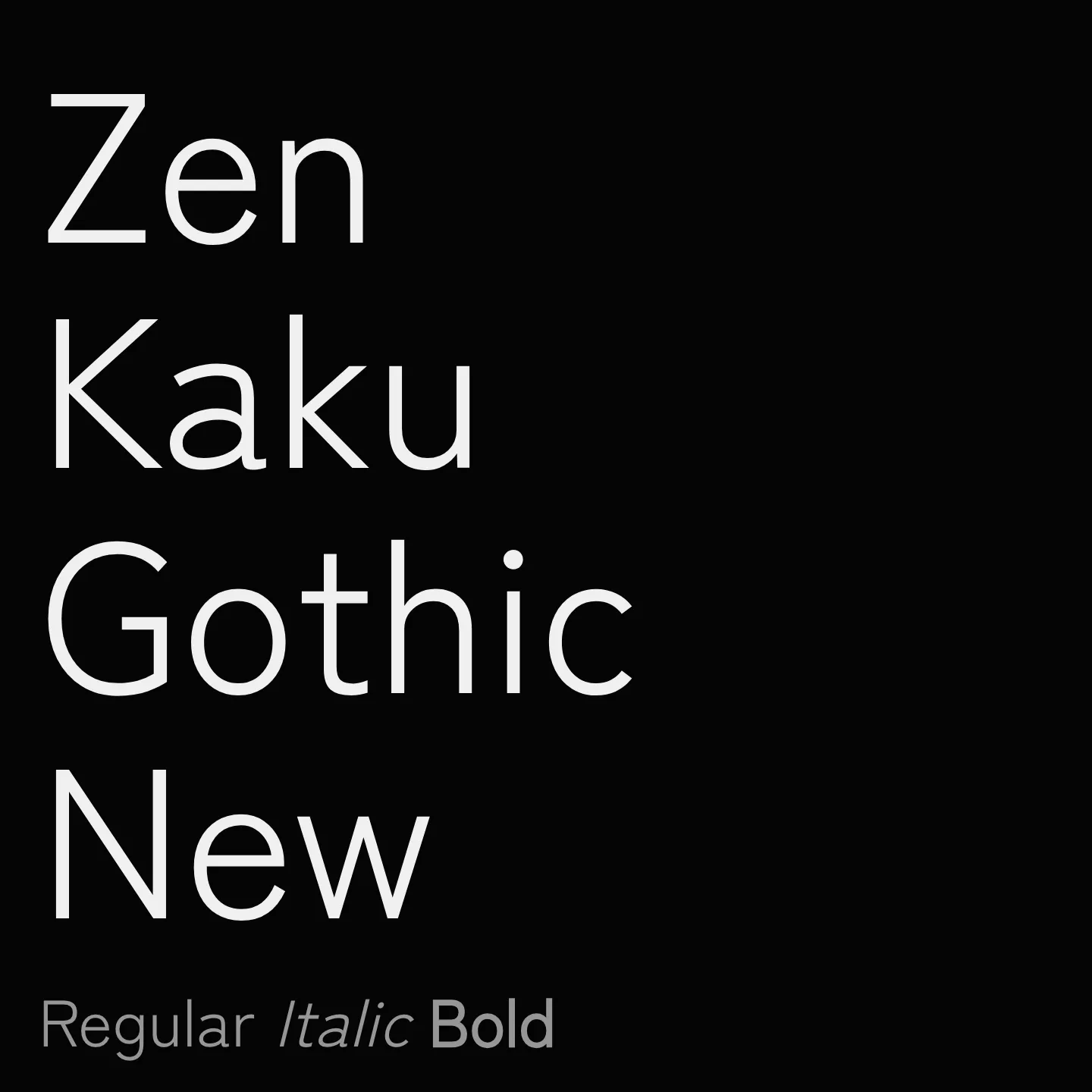 Zen Kaku Gothic New